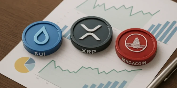 Top 5 Best Altcoins to Buy Before October 2025 — Analysts Pick SUI, XRP and MAGACOIN FINANCE